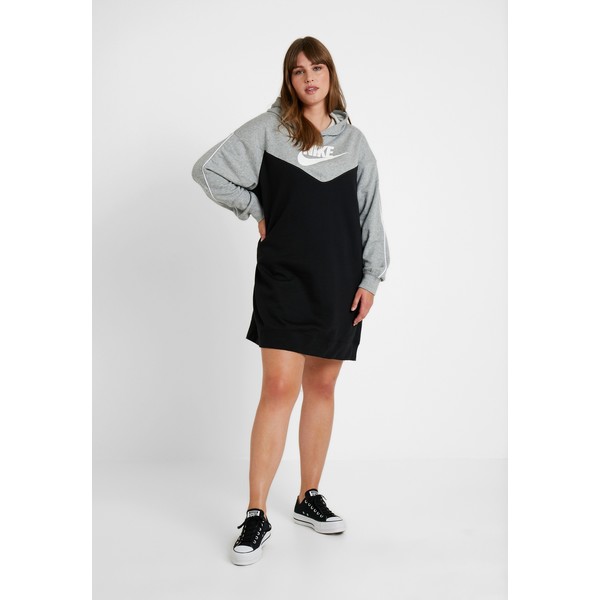 Nike Sportswear HOODY Sukienka letnia black/grey heather/white NI121C01G