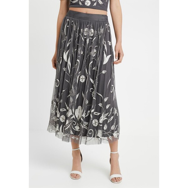 Lace & Beads Tall KNIGHTLY SKIRT Spódnica plisowana dark grey LAD21B002