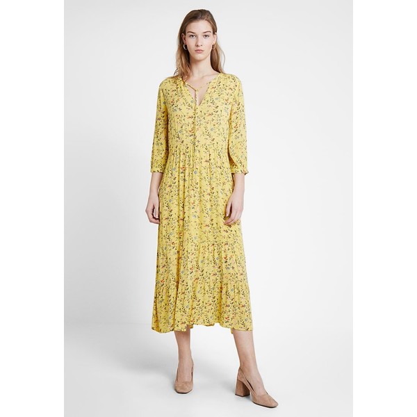 Fransa FRCACREPE DRESS Długa sukienka lemon zest mix F2121C026