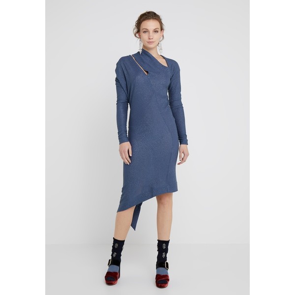 Vivienne Westwood Anglomania TIMANS DRESS Sukienka koktajlowa blue VW621C02T