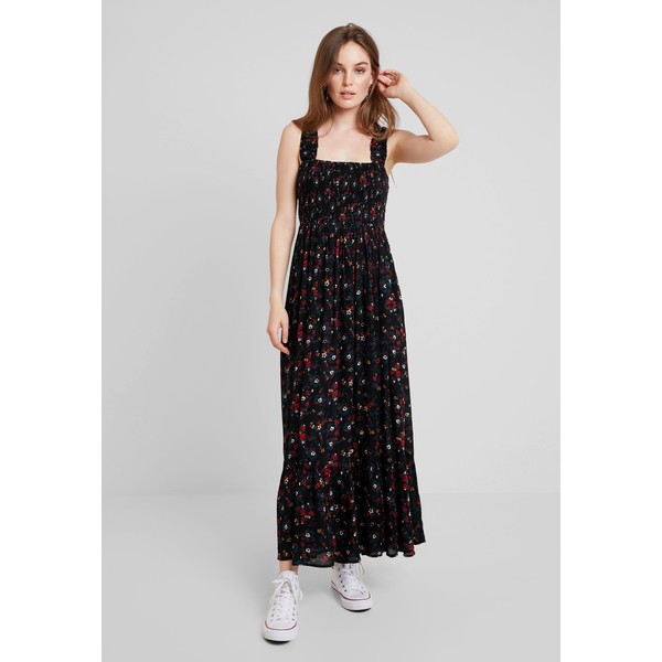 mint&berry Długa sukienka black/multi-coloured M3221C0VC