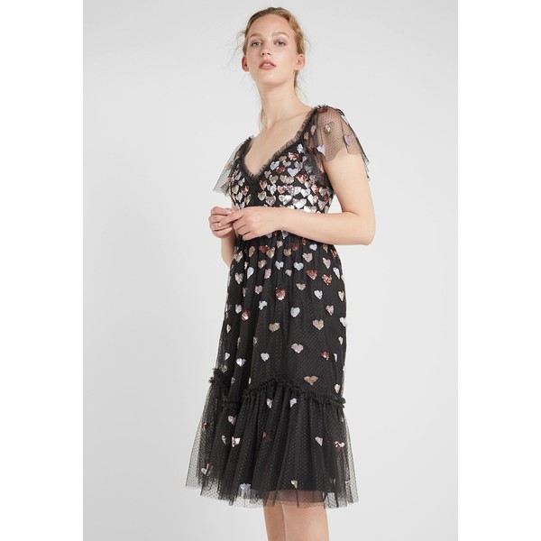 Needle & Thread LOVEHEART DRESS Sukienka koktajlowa graphite NT521C05G
