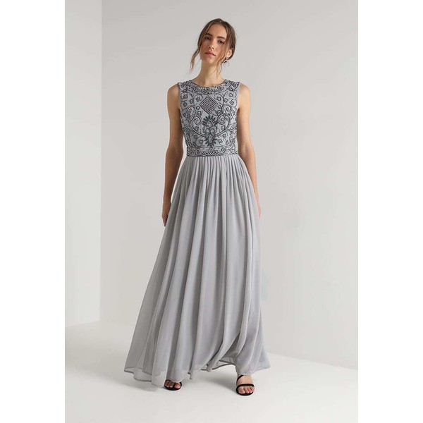 Lace & Beads PAULA MAXI Suknia balowa light grey LS721C06S
