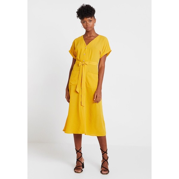 New Look WOODEN Sukienka koszulowa mustard NL021C0YK