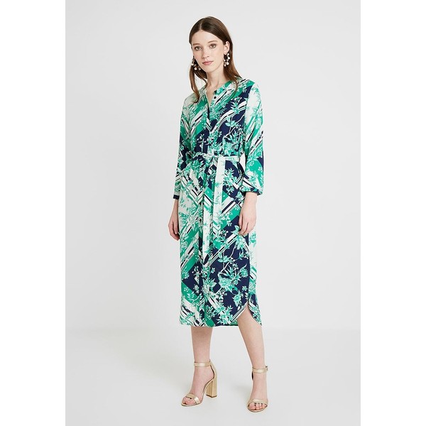 Warehouse SCARF PRINT DRESS Sukienka koszulowa green WA221C0IE