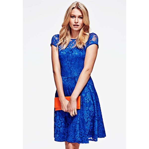 HotSquash LACE Sukienka koktajlowa royal blue HOW21C013