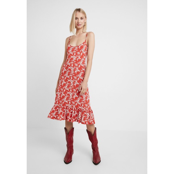 mint&berry Długa sukienka white/red M3221C0WF