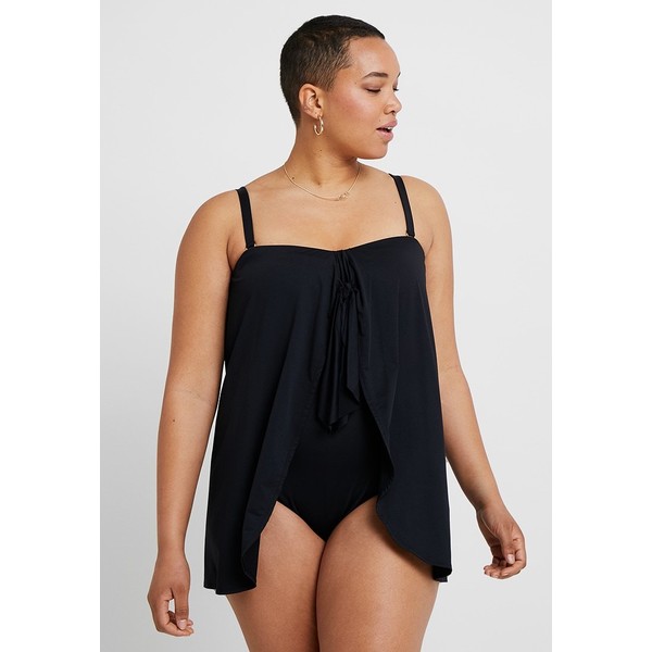 Lauren Ralph Lauren Woman BEACH CLUB SOLIDS FLYAWAY CONVERTIBLE ONEPIECE Kostium kąpielowy black L0S81G000