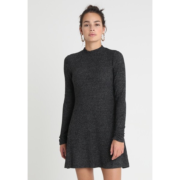 Hollister Co. HIGH NECK COZY DRESS Sukienka dzianinowa dark grey H0421C017