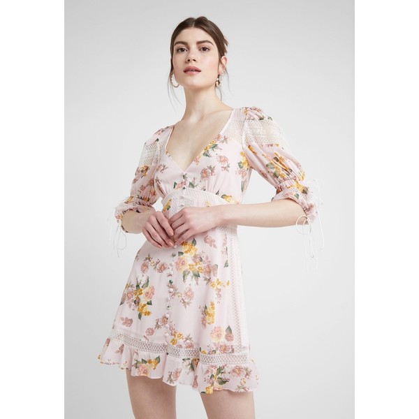 For Love & Lemons ISADORA MINI DRESS Sukienka koszulowa blush F0221C030