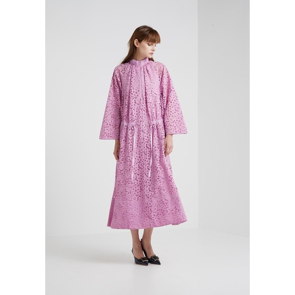 Tibi Długa sukienka pink lilac TI821C046