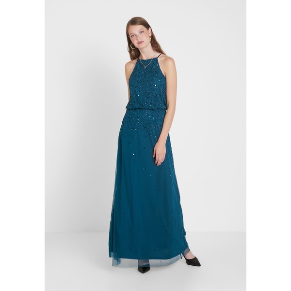 Dorothy Perkins Tall TINA SLEEVED MAXI DRESS Suknia balowa turquoise DOA21C07N