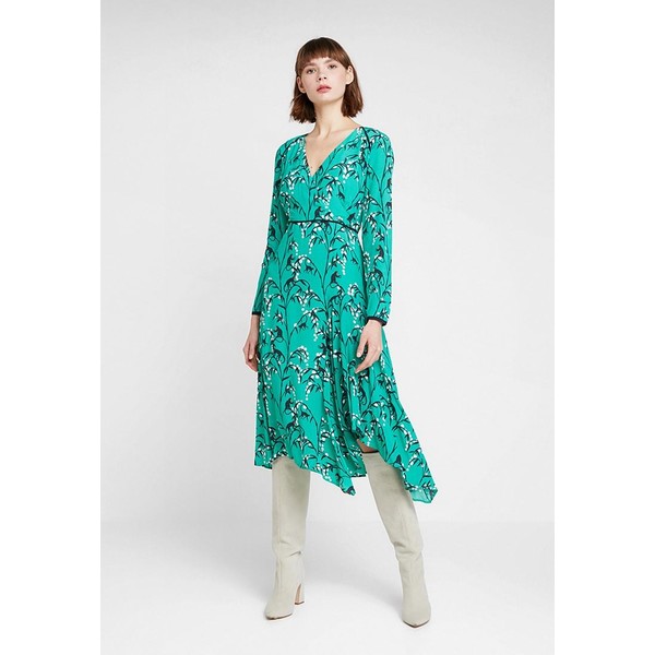 Mint Velvet EMMA PRINT MIDI DRESS Sukienka letnia green MIM21C015