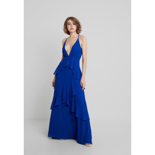 Honey Punch RUFFLE DRESS Suknia balowa blue HOP21C03E