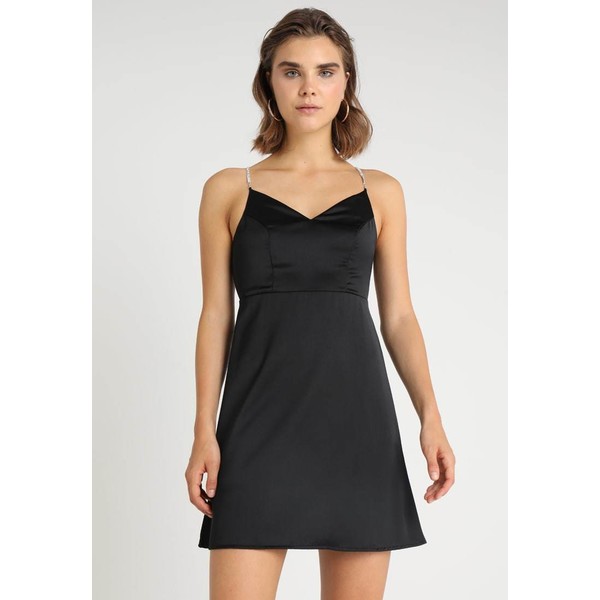 New Look GO DIAMANTE TRIM DRESS Sukienka koktajlowa black NL021C0WK