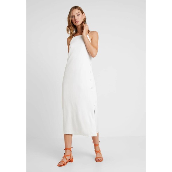 Oasis BUTTON SIDE DRESS Długa sukienka off white OA221C0JC