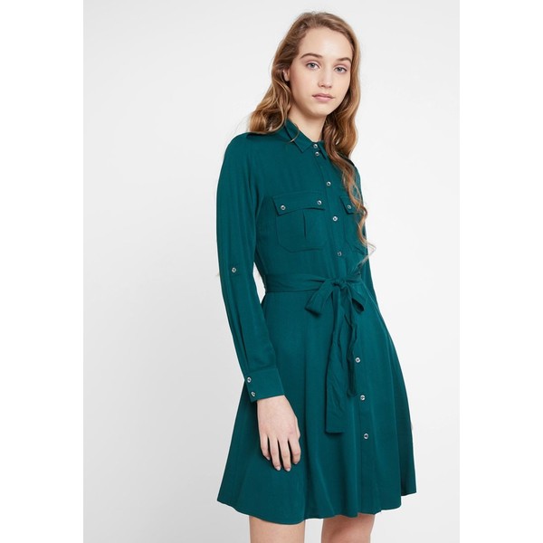 Oasis UTILITY SKATER SHIRT DRESS Sukienka koszulowa deep green OA221C0HO