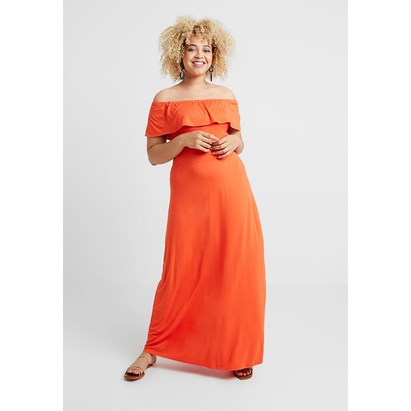 CAPSULE by Simply Be BARDOT DRESS Sukienka z dżerseju deep orange CAS21C00N