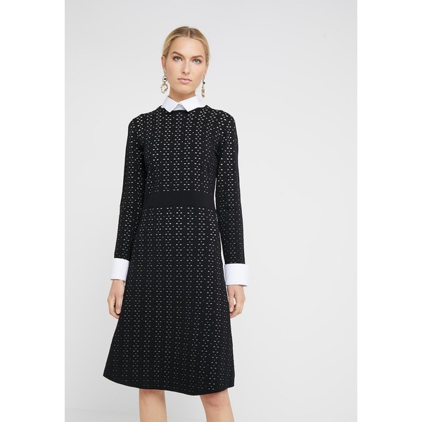 Steffen Schraut NEW YORK STYLE DRESS Sukienka dzianinowa black/white STC21C01R
