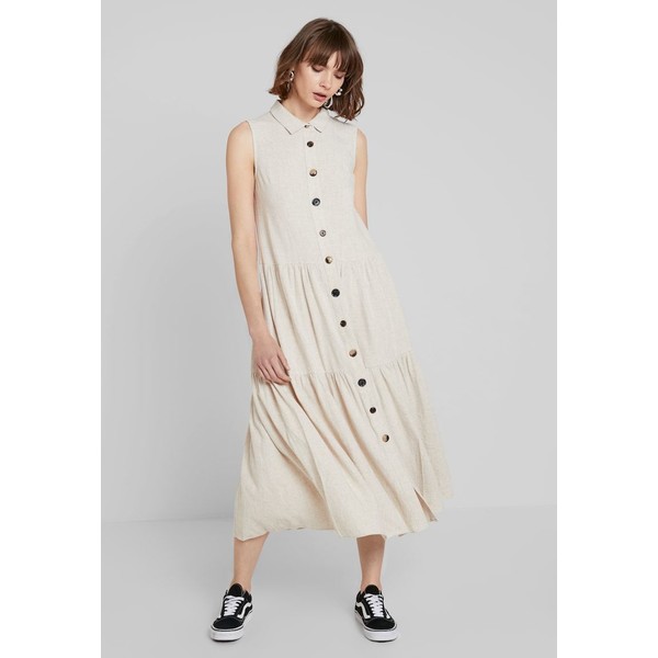 Warehouse TIERED DRESS Sukienka koszulowa stone WA221C0KA