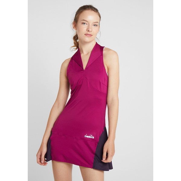 Diadora DRESS CLAY Sukienka sportowa violet boysenberry D2941L002